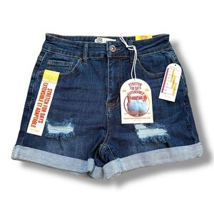 NWT Wax Jeans Skinny Stretch For Days Distressed Jean Denim Shorts Size Medium